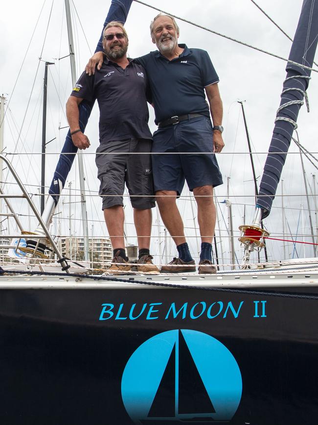 The yacht Blue Moon before the race.