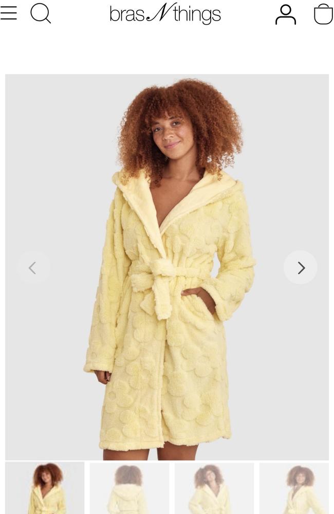 BrasNThings robe which retails for $69.99.