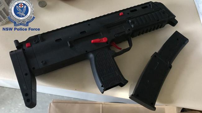 The homemade gun seized from Perks-Alderton’s home. Picture: NSW Police