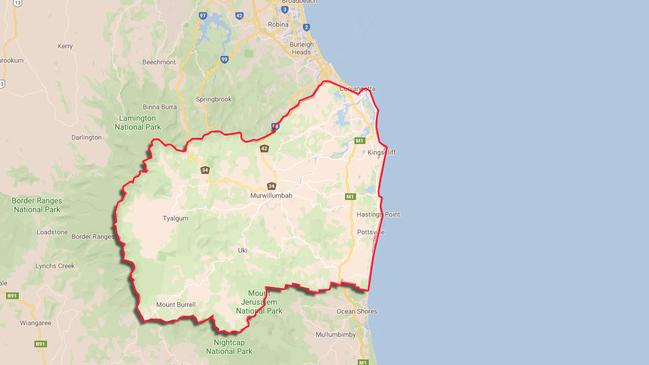 The Tweed Shire Council area.