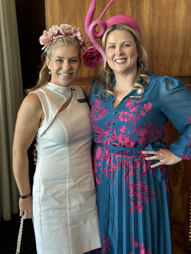 Melbourne Racing Club board members Alison Saville (left) and Caitrin Kelly (right). Picture Supplied