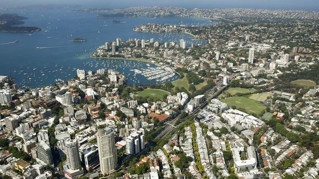 Sydney’s eastern harbourside suburbs remain the most expensive in the country. Picture: John Appleyard