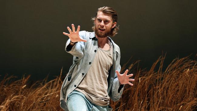 Harry Greenwood in The Seagull. Mr Greenwood is actor Hugo Weaving’s son, who is also on the STC board. Picture: Prudence Upton