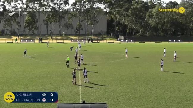 Replay: Victoria Blue v Queensland Maroon (U15 semi final) – Football Australia Girls National Youth Championships Day 5