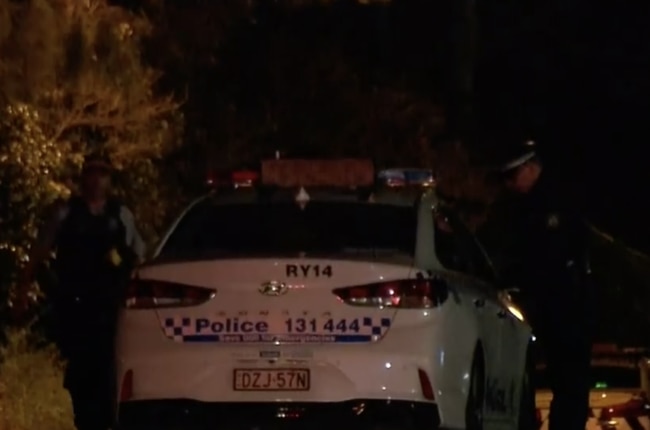 About 5.15pm Emergency services were called to Magdala Road in North Ryde following reports a man had been stabbed. Picture: Nine News