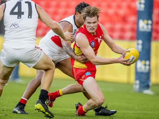 Round 13 of the NEAFL match between the Gold Coast Suns and Redland at Metricon Stadium on Saturday. Gold Coast Suns player Harry Simington. Picture: Jerad Williams