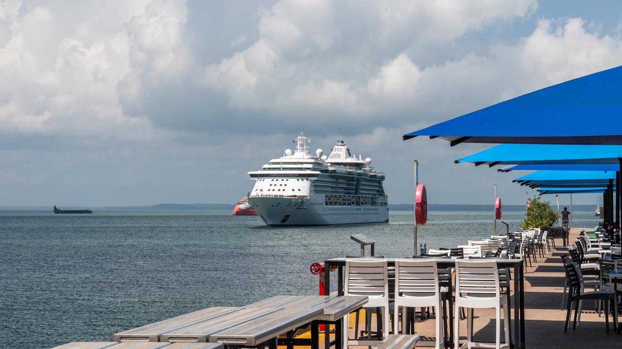 The Brilliance of the Seas cruise ship will be docking in Darwin overnight. Picture: Pema Tamang Pakhrin