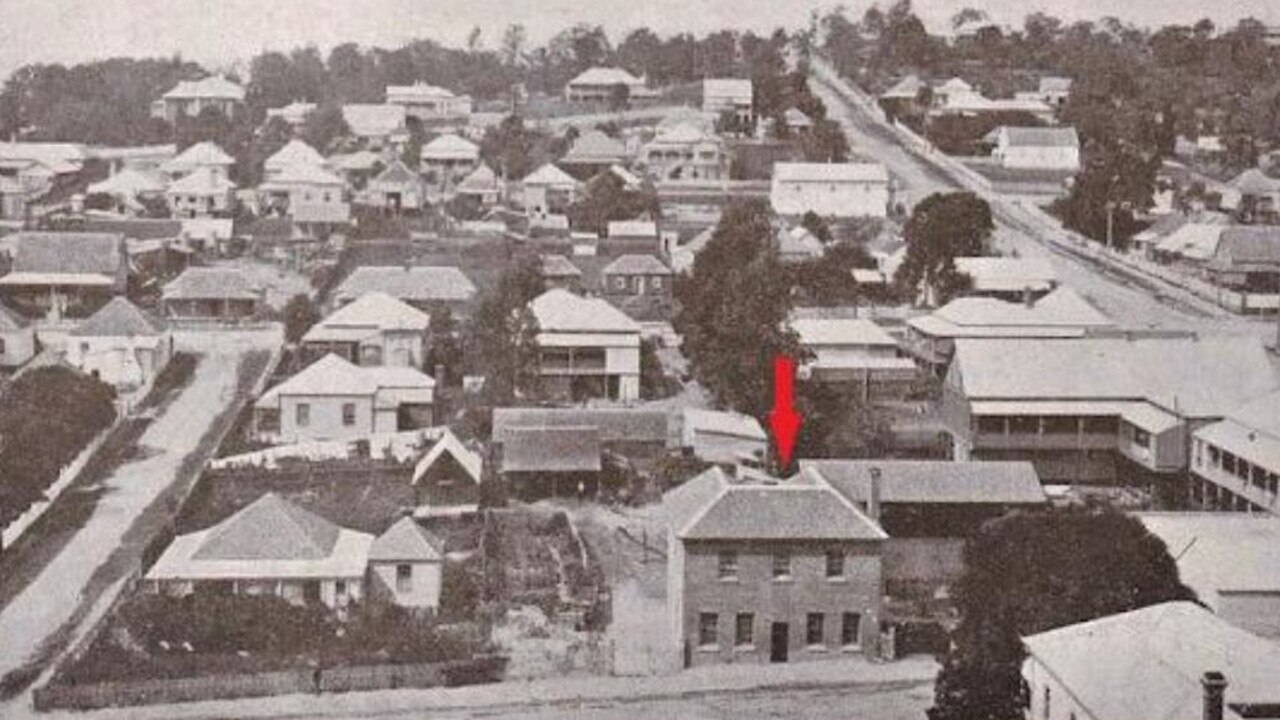 The 84 Limestone St house, pictured in 1909, with a view facing Ipswich's Denmark hill.