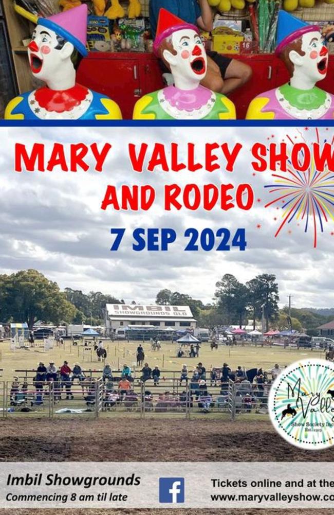 A full program of family fun is planned for the annual Mary Valley Show and Rodeo at the Imbil Showgrounds this Saturday.