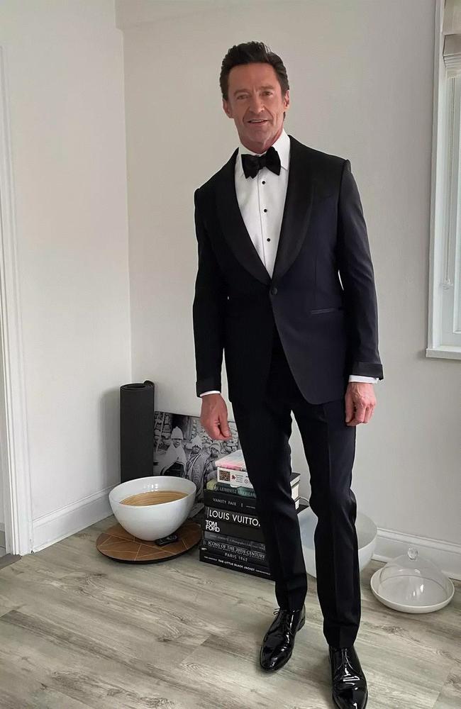 Hugh Jackman shared a picture of himself before he attended the Met Gala on Monday night. Picture: Instagram.