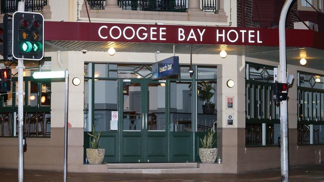 A man has allegedly punched outside Coogee Bay Hotel overnight. Picture: Bill Hearne