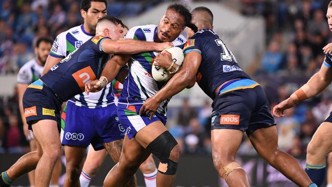 Agnatius Paasi will leave a big hole in the Warriors’ pack. Picture: AAP Image/Dave Hunt