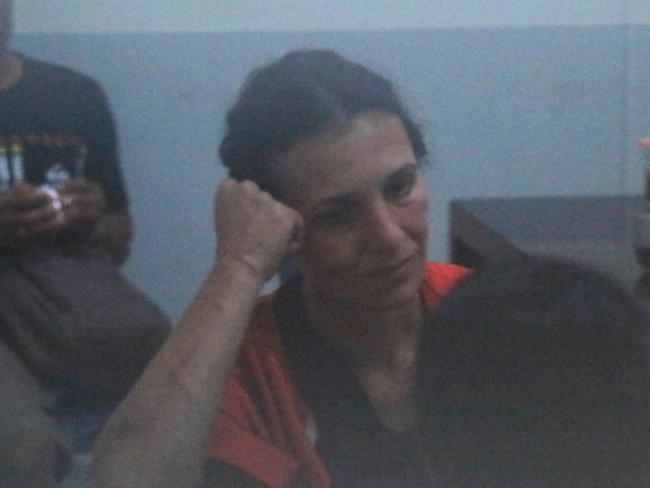 Sara Connor inside an interrogation room at Denpasar Police Station. Picture: Lukman S Bintoro