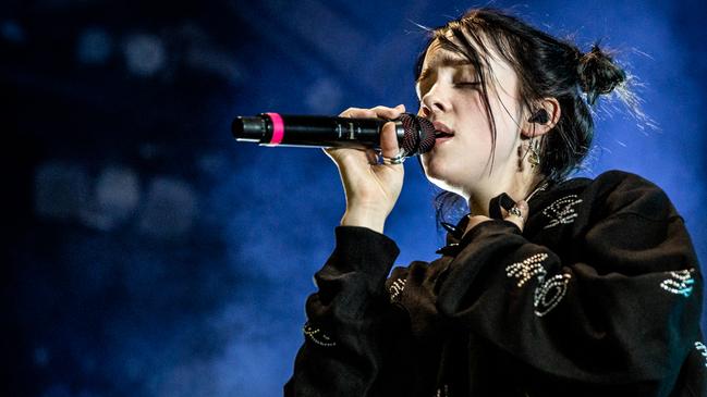 Billie Eilish debuted album track 8 at her Melbourne concert. Pic Jaz Meadows