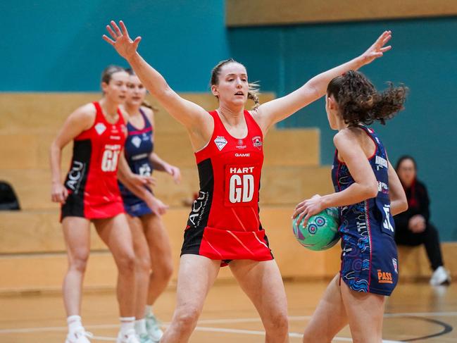 ACU Brisbane North Cougars netball. HART Sapphire Series against the Brisbane South Wildcats. Picture credits: KWP Studios Flagstone