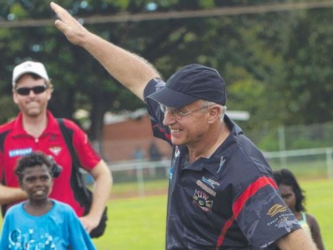 Chairman of Tiwi Island Football Club Alan McGill (AM).