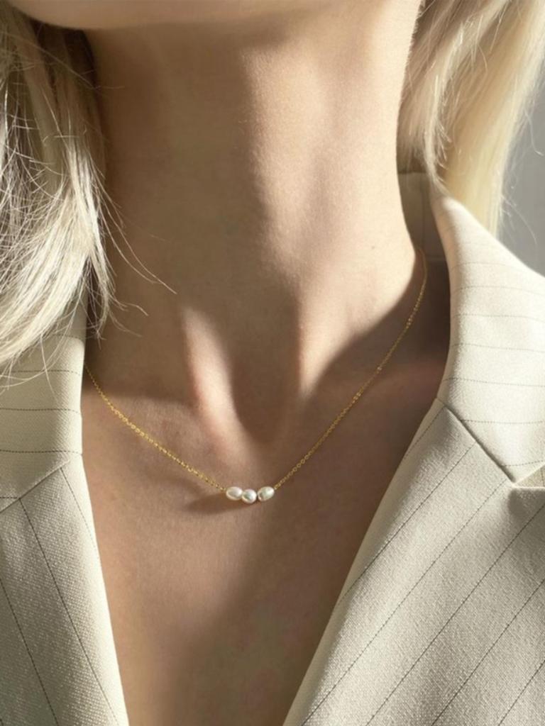 Saint Valentine Mini Pearl Necklace. Picture: THE ICONIC.