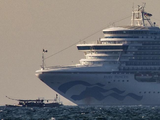 The cruise ship, Ruby Princess in the waters of Manila Bay, Philippines last week.