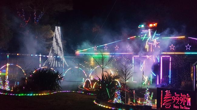 The Besgrove St Light Show in Rosebud is synced to music. Find it on the map below. Picture: Supplied