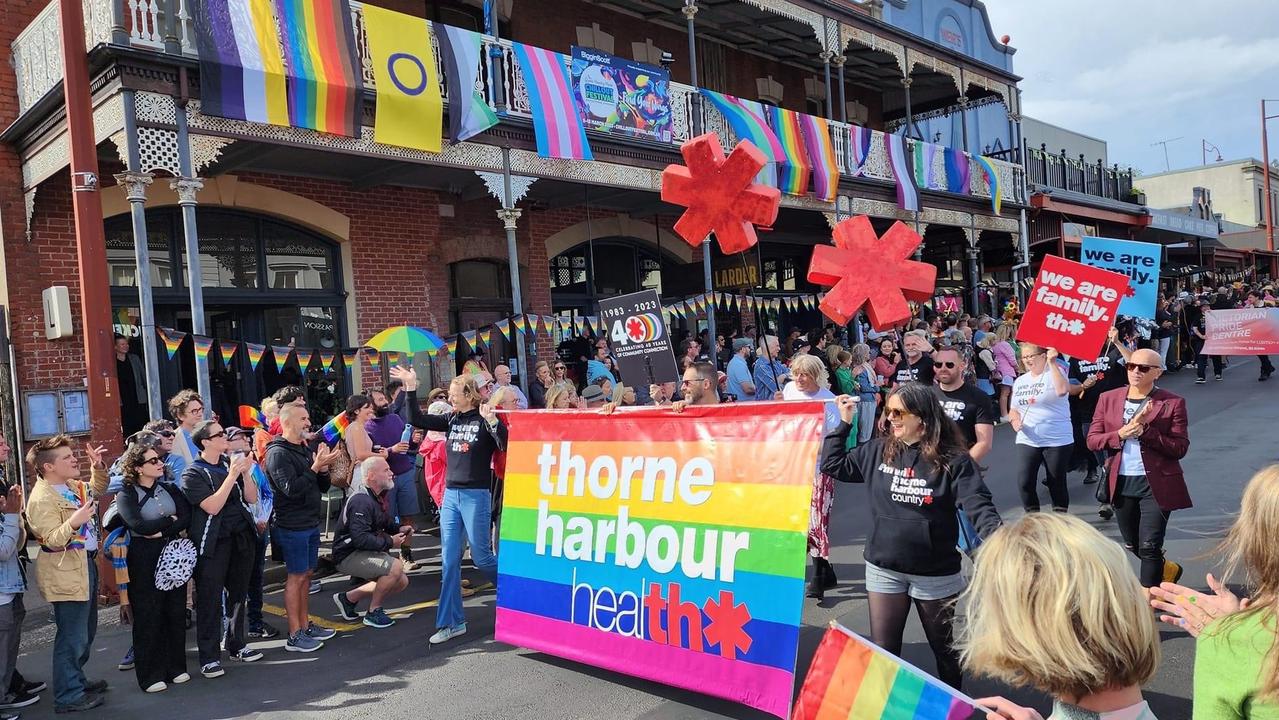 Chill Out Festival Pride Parade in Daylesford, 2023.