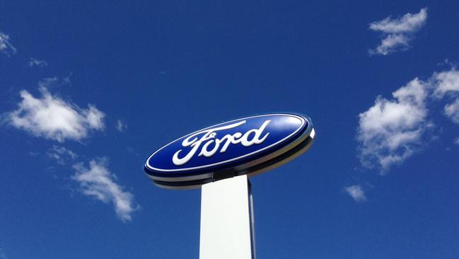 Blue skies ... red balance sheet. Ford has posted its fourth year of financial losses in a row. Photo: Joshua Dowling.