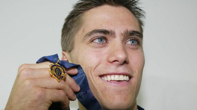 Black after winning the 2002 Brownlow Medal.