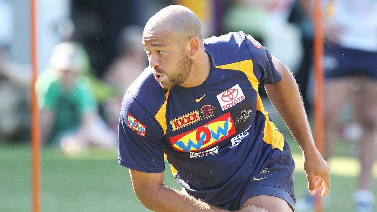 Andrew Symond at Brisbane Broncos training at Red Hill.