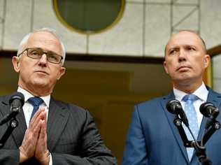 Prime Minister Malcolm Turnbull, left, has put Petter Dutton in charge of all our cops and spies. Picture: MICK TSIKAS