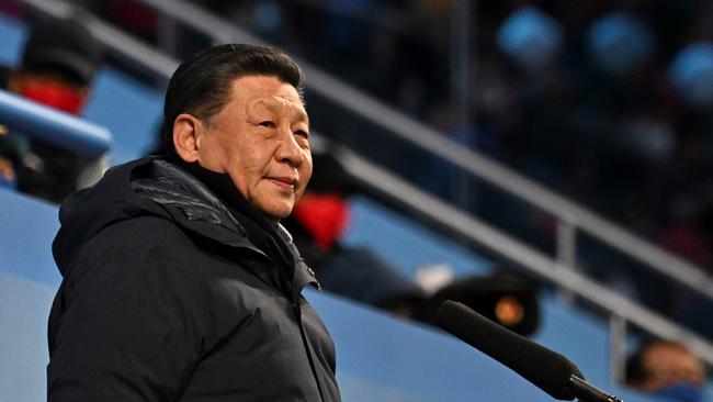 China's President Xi Jinping declares the games open. Picture: Getty