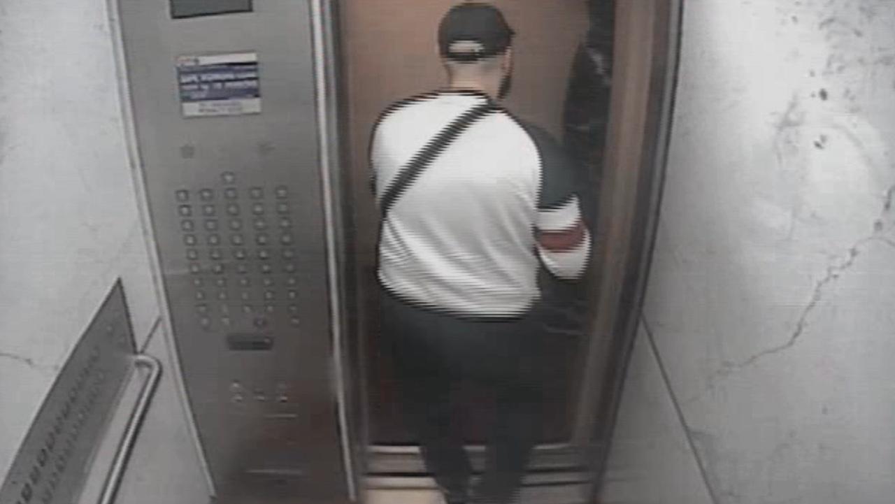 The serial rapist was caught on CCTV following another one of his victims, a 22-year-old woman, out of a lift in a Sydney apartment before barging into the room and attacking her.