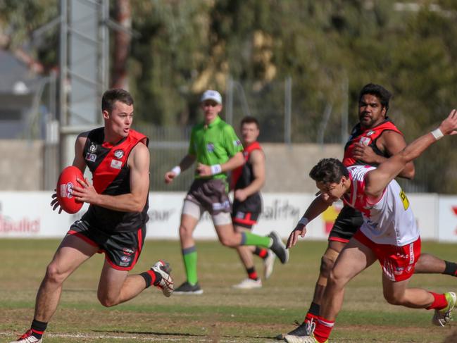 Dick led from the front for West Alice Springs. Picture: Matt Henderson.