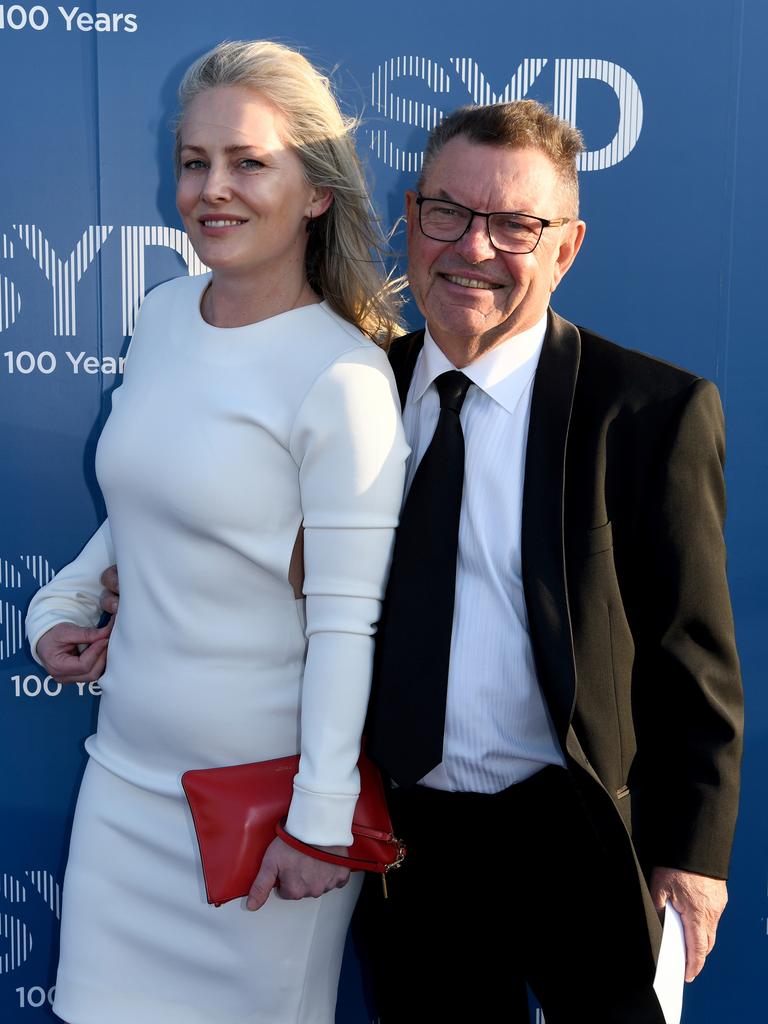 Steve Price (right) and Kim Dennis (left) pictured during the Sydney Airport 100 Year Gala Event at Sydney