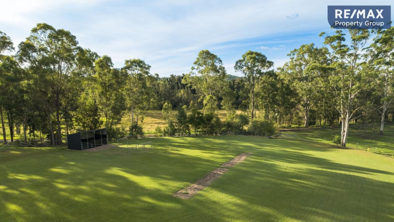 The new property is complete with horse-riding tracks, a stable, and even a cricket pitch. Picture: REMAX Property Group.