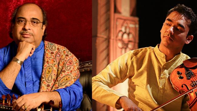 Dr Ambi Subramaniam and Pandit Tejendra Narayan Majumdar feature the South Indian Carnatic musical tradition in their Fringe show. Picture: Supplied