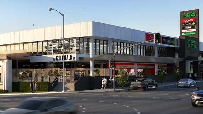 An artist's impression of the upgraded Lutwyche City shopping centre.