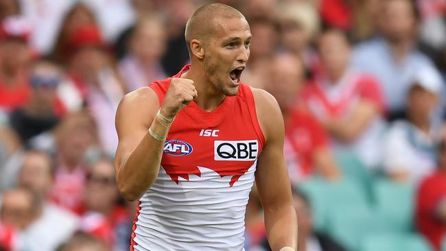 Sam Reid will play his 100th game this weekend. Picture: AAP Images