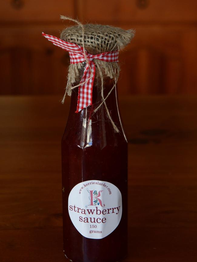 The strawberry sauce is also popular with customers.