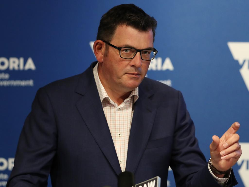 Daniel Andrews suggested Australians could be barred from returning home unless on compassionate grounds. Picture: NCA NewsWire/ David Crosling