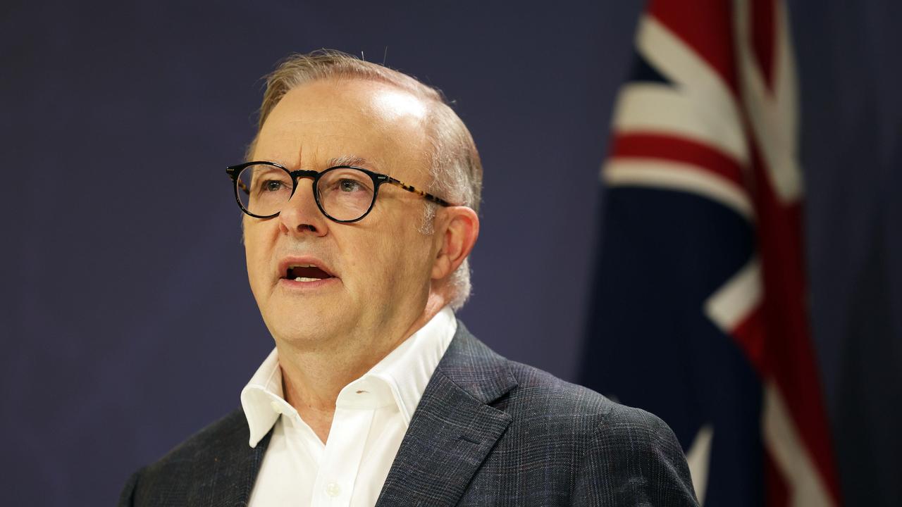 Prime Minister Anthony Albanese addressed the Lowy Institute on Tuesday night, outlining Australia’s foreign policy goals and agenda. Picture: NCA NewsWire/ Sam Ruttyn