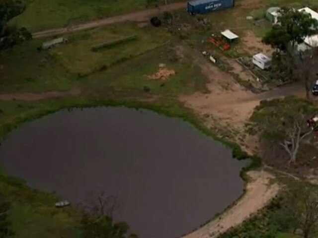 A dam in Bungonia that police searched. Picture: ABC News