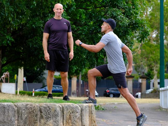 Barry Conrad only works out for about 25 minutes each time. Picture: Aidan Williams