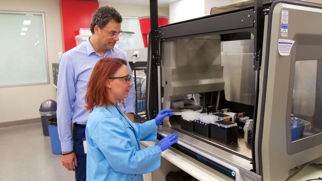 Genetic Signatures CEO Dr John Melki in the diagnostic company's laboratory.