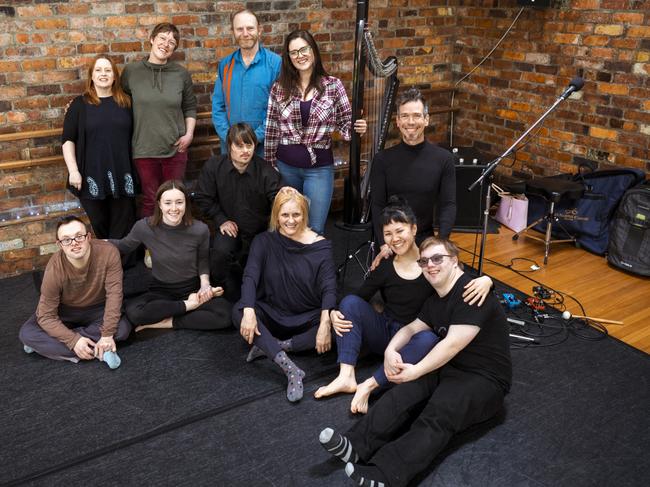 Clockwise from back left, Marisa Smith Thompson, Sarah Betts, Cary Littleford, Emily Sanzavo, Paul Roberts, Aidan Chick, Evi Mullooly-Hill Konishi, Kelly Drummond Cawthon, Luke John Campbell, Beth Reece and Charlie Smith. Picture: ROB BURNETT