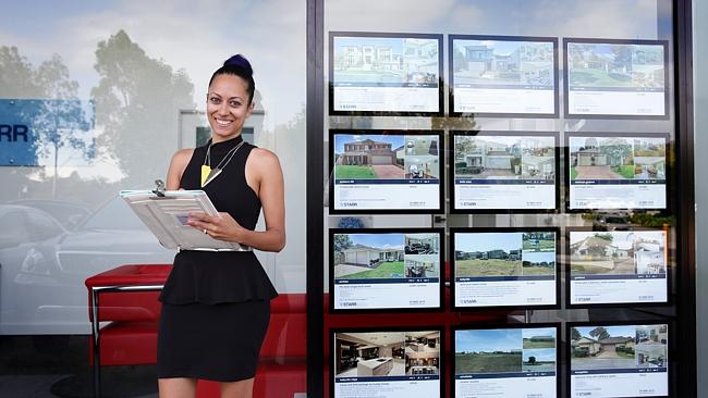 In a job in demand ... Victoria Hawron, 34, is Property Manager at Starr Partners Real Estate at Bella Vista, Sydney.