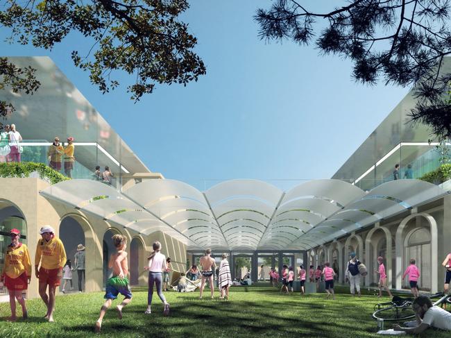 The sheltered courtyard will be open to all.