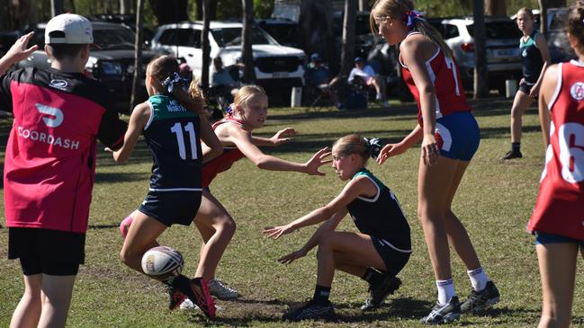 Queensland Representative School Sport state 10-12 years touch championships, Darling Downs versus Met North at Cyril Connell Fields, Rockhampton, on June 7, 2024.