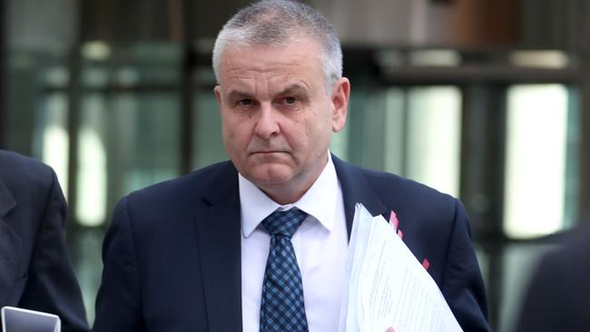 Freedom Insurance chief operating officer Craig Orton leaves the banking royal commission in Melbourne in September last year. Picture: David Geraghty/<i>The Australian</i>                     