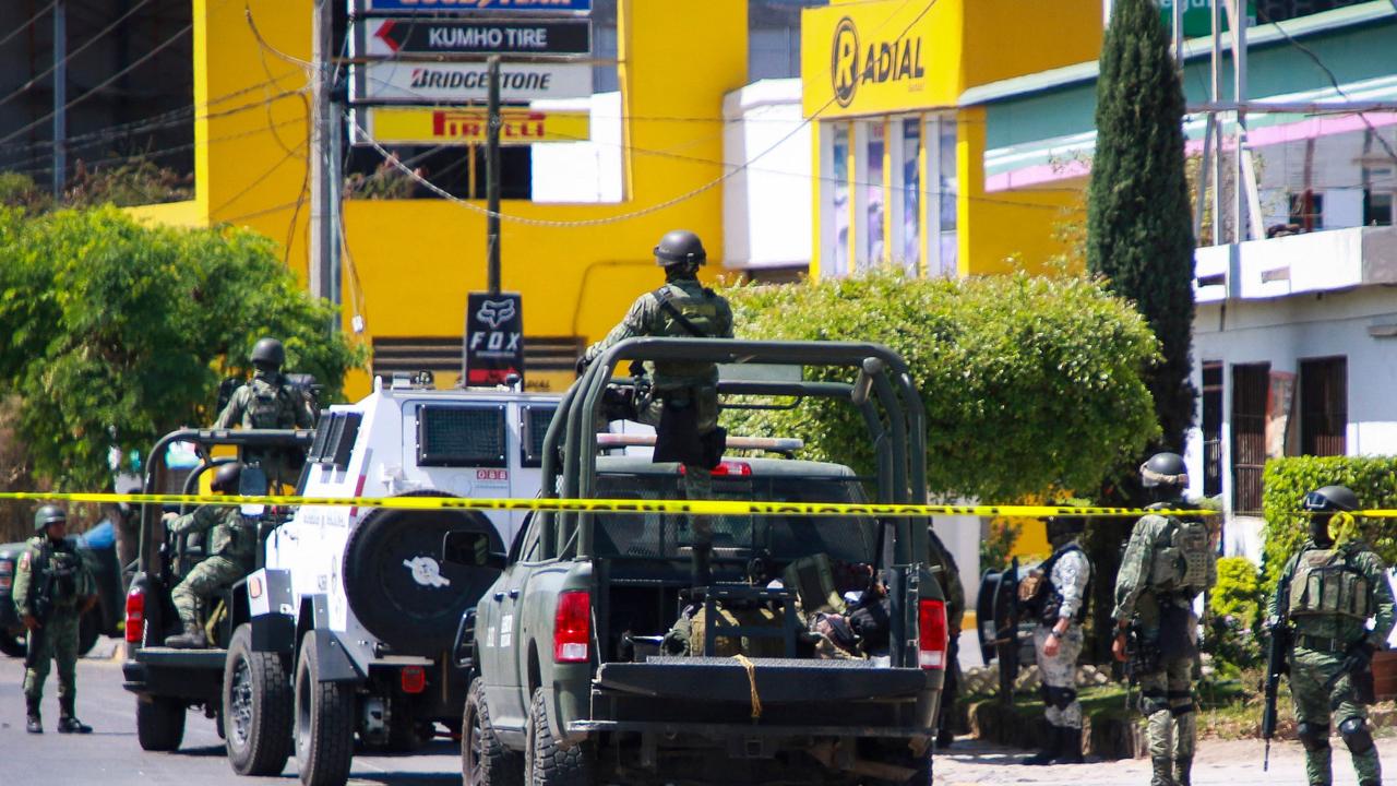 Mexican Army members in Culiacan, Sinaloa. Picture: Ivan Medina/AFP