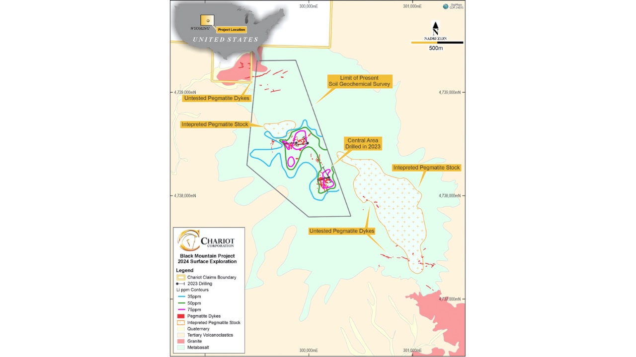 Black Mountain project 2024 surface exploration. Source: CC9