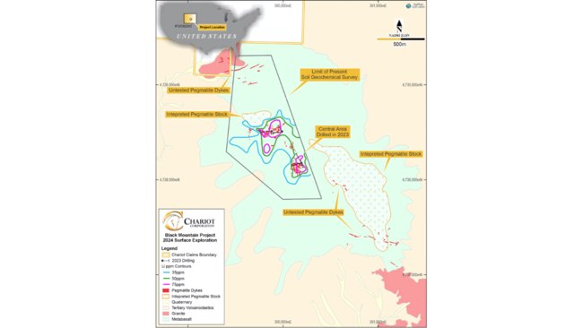 Black Mountain project 2024 surface exploration. Source: CC9